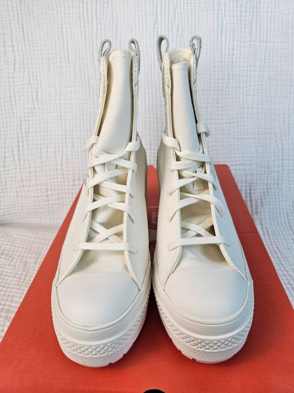 😍NWT😍 Converse Chuck 70 De Luxe Western Heel - Vintage White - Women 8/Men 6 - Picture 8 of 10